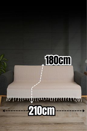 کاور مبل بژ پنبه Akaystore - کد 872529272