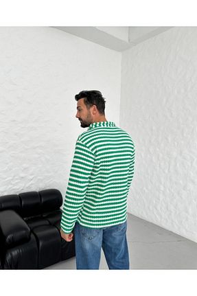 سوئیشرت سبز مردانه رگولار SCSARVİN - کد 879833975