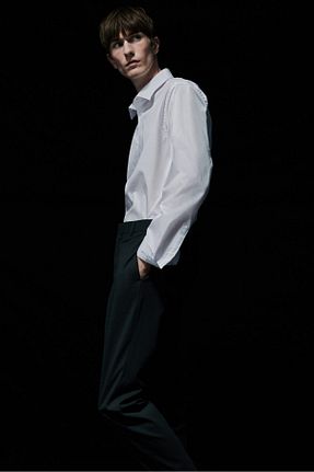 پیراهن سفید مردانه اسلیم فیت H&M - کد 877378850