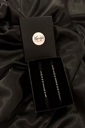 دستبند جواهر مشکی زنانه سنگ طبیعی Hippolyta - کد 222872630