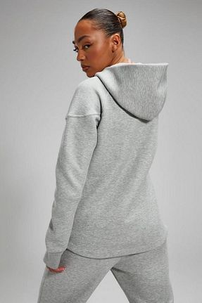 سوئیشرت اسپرت طوسی زنانه Fitted Nike - کد 879852416