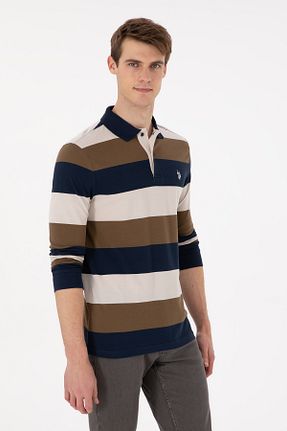 سوئیشرت خاکی مردانه ساده U.S. Polo Assn. - کد 879884816
