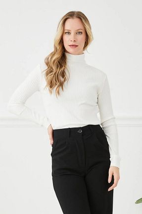 بلوز سفید زنانه ساده vogue moda - کد 879882679
