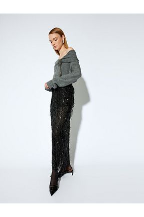 دامن صورتی زنانه پلی استر Koton - کد 879899747