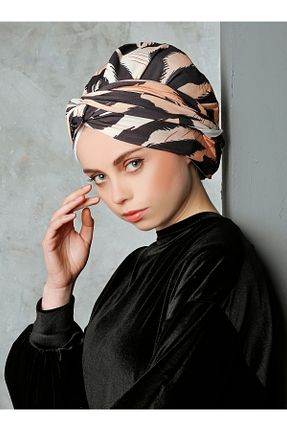 کلاه شنای حجاب بژ زنانه Differenza - کد 879881114