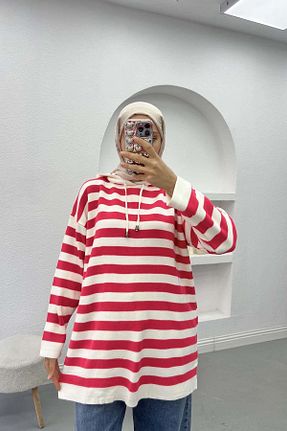پلیور صورتی زنانه رگولار Pardesü Dünyası - کد 879916494