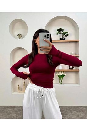 بادی زرشکی زنانه یقه ایستاده La Perla Boutique - کد 879927770