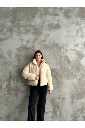 کاپشن بژ زنانه رگولار MODA - کد 879927725