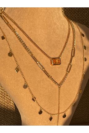گردنبند استیل ( فولاد ) صورتی زنانه استیل (فولاد) Jadore Jewelry - کد 879942929