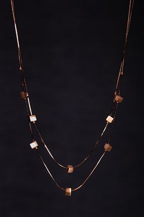 گردنبند نقره صورتی زنانه 925 عیار begüm silver - کد 879947819