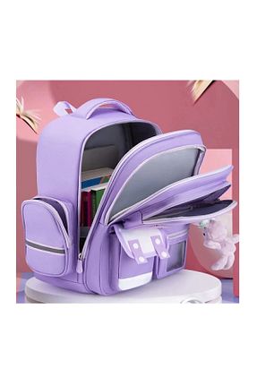 کیف مدرسه بنفش بچه گانه پارچه ای KOST - کد 869845725
