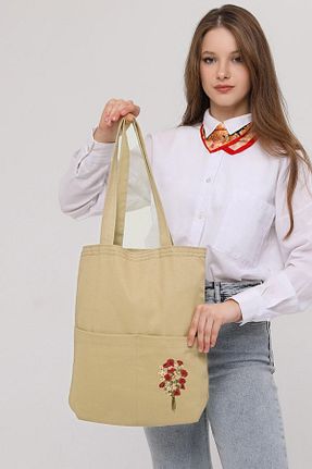 کیف دوشی بژ زنانه Çınar Bez Çanta - کد 805939697