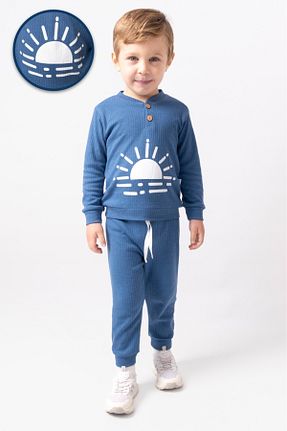 ست نوزادی آبی بچه گانه پنبه ای nevrankids - کد 879987245