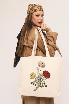 کیف دوشی بژ زنانه پارچه ای Çınar Bez Çanta - کد 222838148
