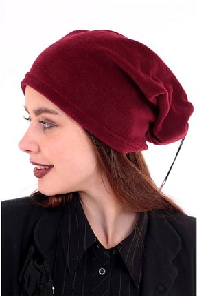 کلاه پشمی زرشکی زنانه Polar 4S1B FASHION - کد 880004516