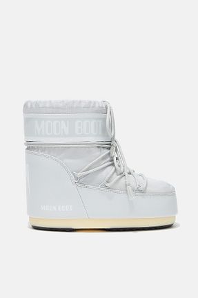 بوت برفی طوسی زنانه چرم مصنوعی Moon Boot - کد 865459078