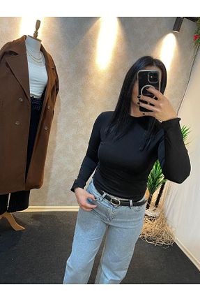 بلوز مشکی زنانه ساده Butik - کد 880005672