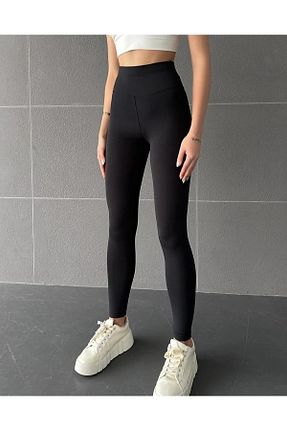 ساق شلواری مشکی زنانه بافتنی 5.MEVSİM - کد 880366234