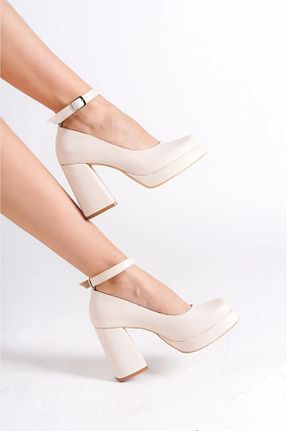 کفش مجلسی بژ زنانه پاشنه پلتفرم Shoesers - کد 771654964