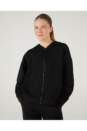 سوئیشرت اسپرت مشکی زنانه رگولار Skechers - کد 873918381