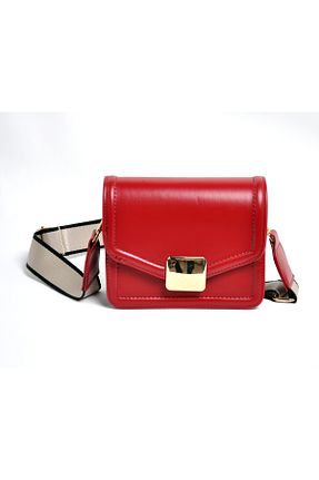 کیف دوشی قرمز زنانه چرم مصنوعی MODA - کد 880049280