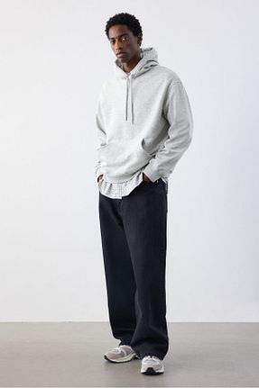 سوئیشرت طوسی مردانه ساده H&M - کد 858377428
