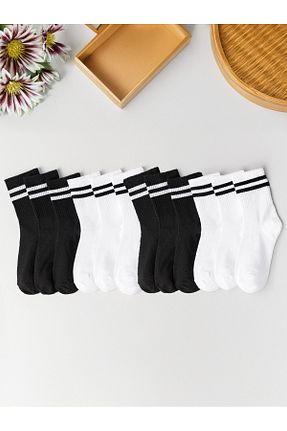 جوراب سفید زنانه پنبه ای BLACK DEER - کد 880107290
