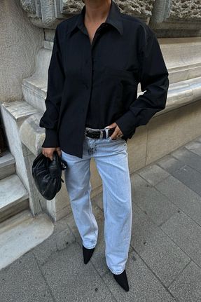 شلوار جین آبی زنانه پاچه لوله تفنگی YOUR NAME - کد 880141518