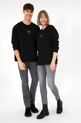 سوئیشرت مشکی مردانه ساده U.S. Polo Assn. - کد 859907087