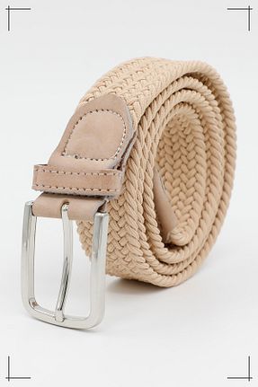 کمربند بژ زنانه چرم مصنوعی Derimo Leather - کد 880173375
