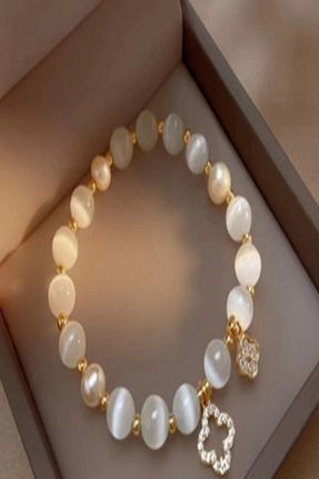 دستبند جواهر نباتی زنانه سنگ طبیعی Tanem - کد 880161163