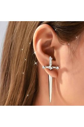 گوشواره جواهر طوسی زیرکن TAKİŞKO - کد 880182716