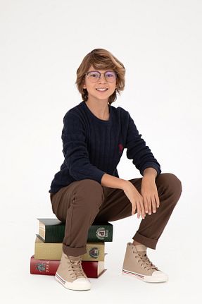 پلیور سرمه ای بچه گانه ساده U.S. Polo Assn. - کد 873674921