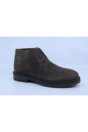 بوت / نیم بوت بژ مردانه چرم خالص Papuccu - کد 880204803