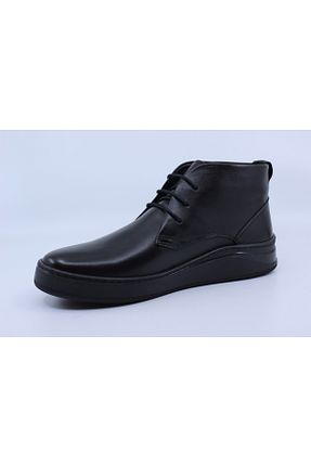 بوت / نیم بوت مشکی مردانه چرم خالص Papuccu - کد 880204262