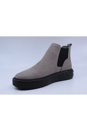 بوت / نیم بوت طوسی مردانه چرم مصنوعی Papuccu - کد 880204758