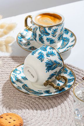 فنجان قهوه آبی 6 نفره Porsima - کد 871315628