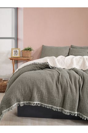روتختی دونفره خاکی پنبه ای luxtex - کد 822524752