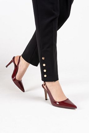 کفش مجلسی زرشکی زنانه پاشنه نازک İNNA - کد 828667963
