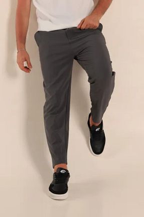 شلوار طوسی مردانه بافتنی YAKAMEL - کد 880248995