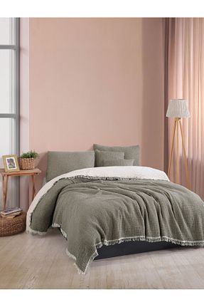 روتختی دونفره خاکی پنبه ای luxtex - کد 822524752
