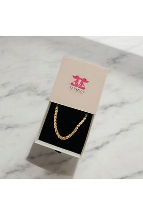 گردنبند استیل ( فولاد ) طلائی استیل (فولاد) Lavinia accessories - کد 880242121