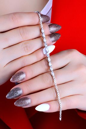 دستبند نقره سفید زنانه 925 عیار BARIŞ TAKI - کد 880248975