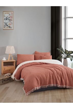 روتختی دونفره نارنجی پنبه ای luxtex - کد 830597989