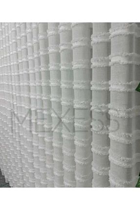 پرده توری سفید ریل دار Mexess - کد 833124844