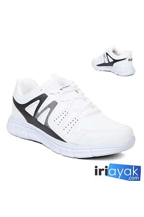 کفش اسنیکر سفید مردانه بند دار İriayak - کد 816489363