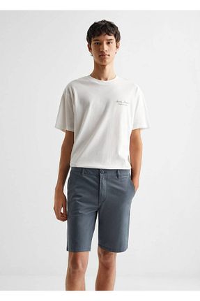 شلوارک و برمودا آبی مردانه پنبه ای MANGO Teen - کد 663586193