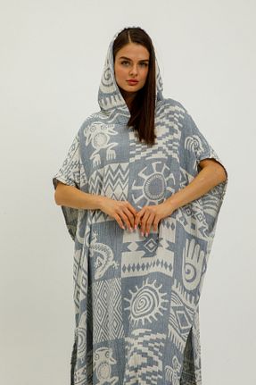 کیمونو و کافتان آبی زنانه %100 پنبه Befera Design - کد 880362478