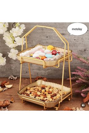 قند دان طلائی فلزی METALAY - کد 856030753
