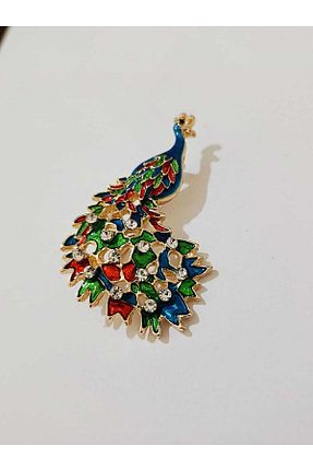 سنجاق سینه زرد زنانه فلزی ESJ - کد 880397996